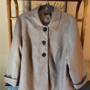 Caslon Gray Button-Up Coat